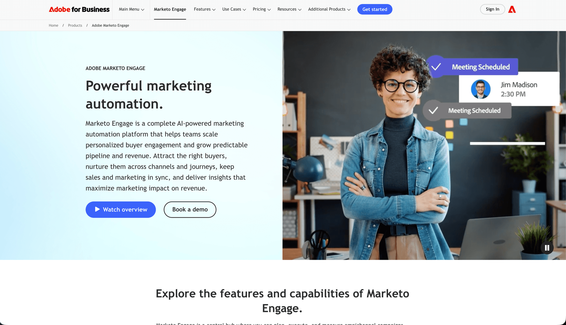 Marketo dashboard screenshot