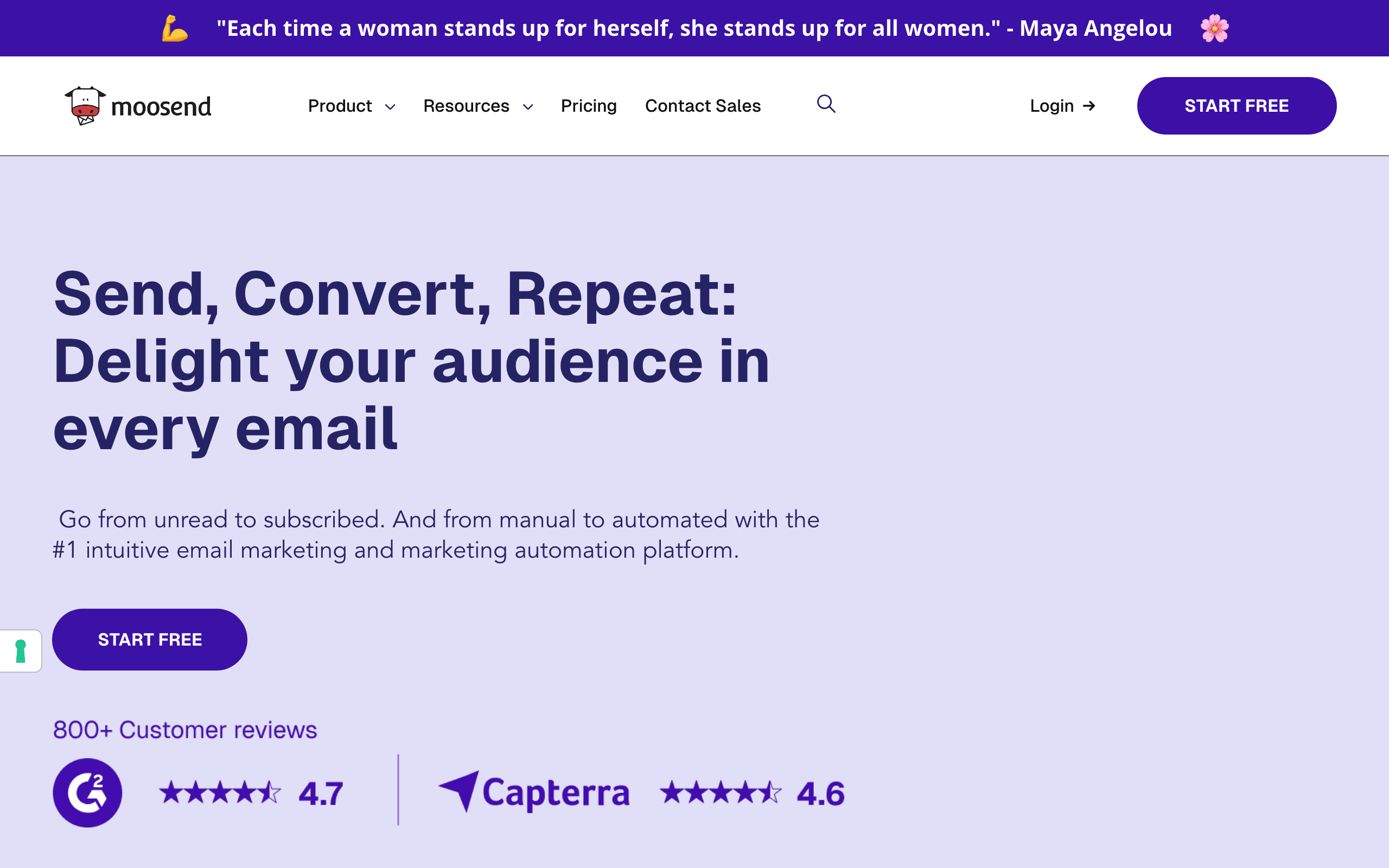 Moosend screenshot