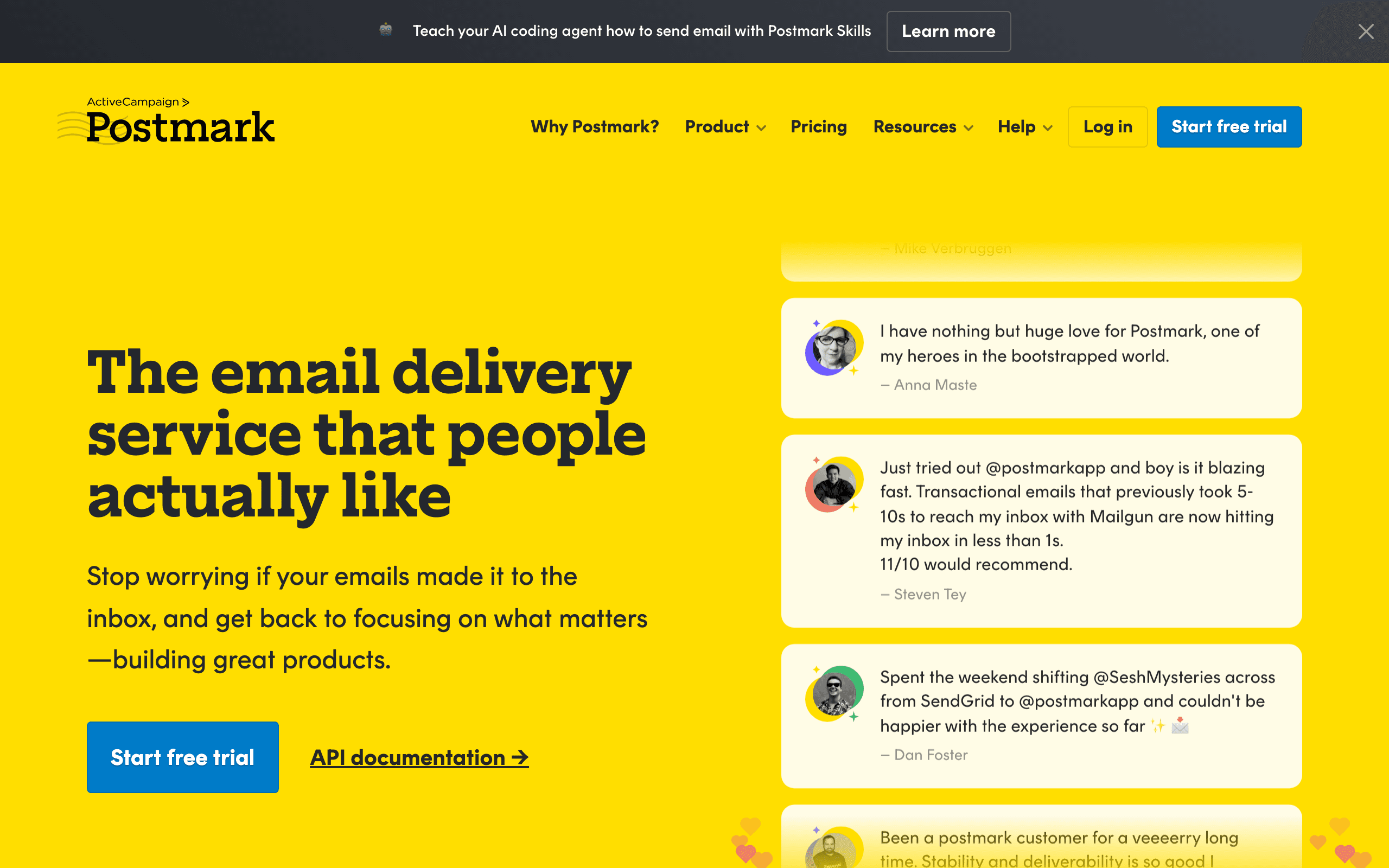 Postmark screenshot
