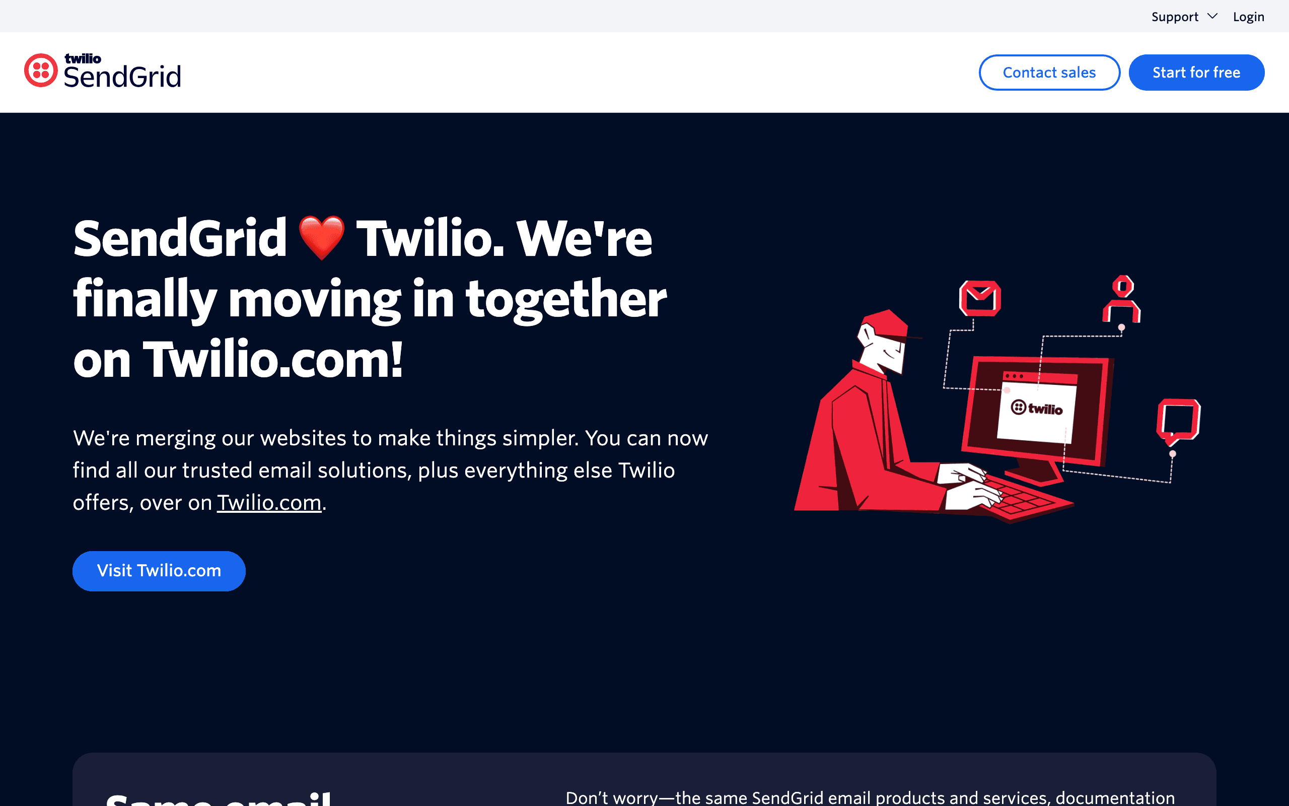 SendGrid screenshot