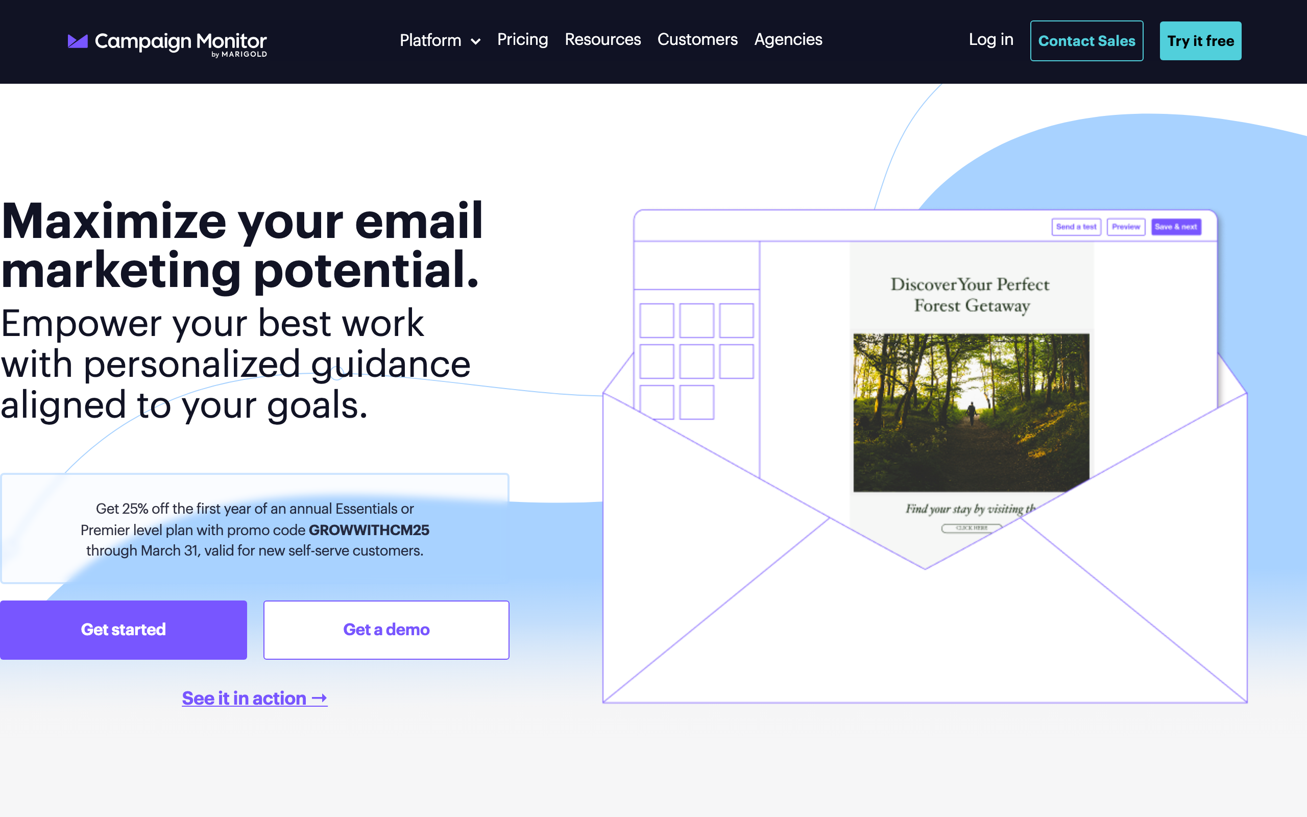 Campaign Monitor screenshot