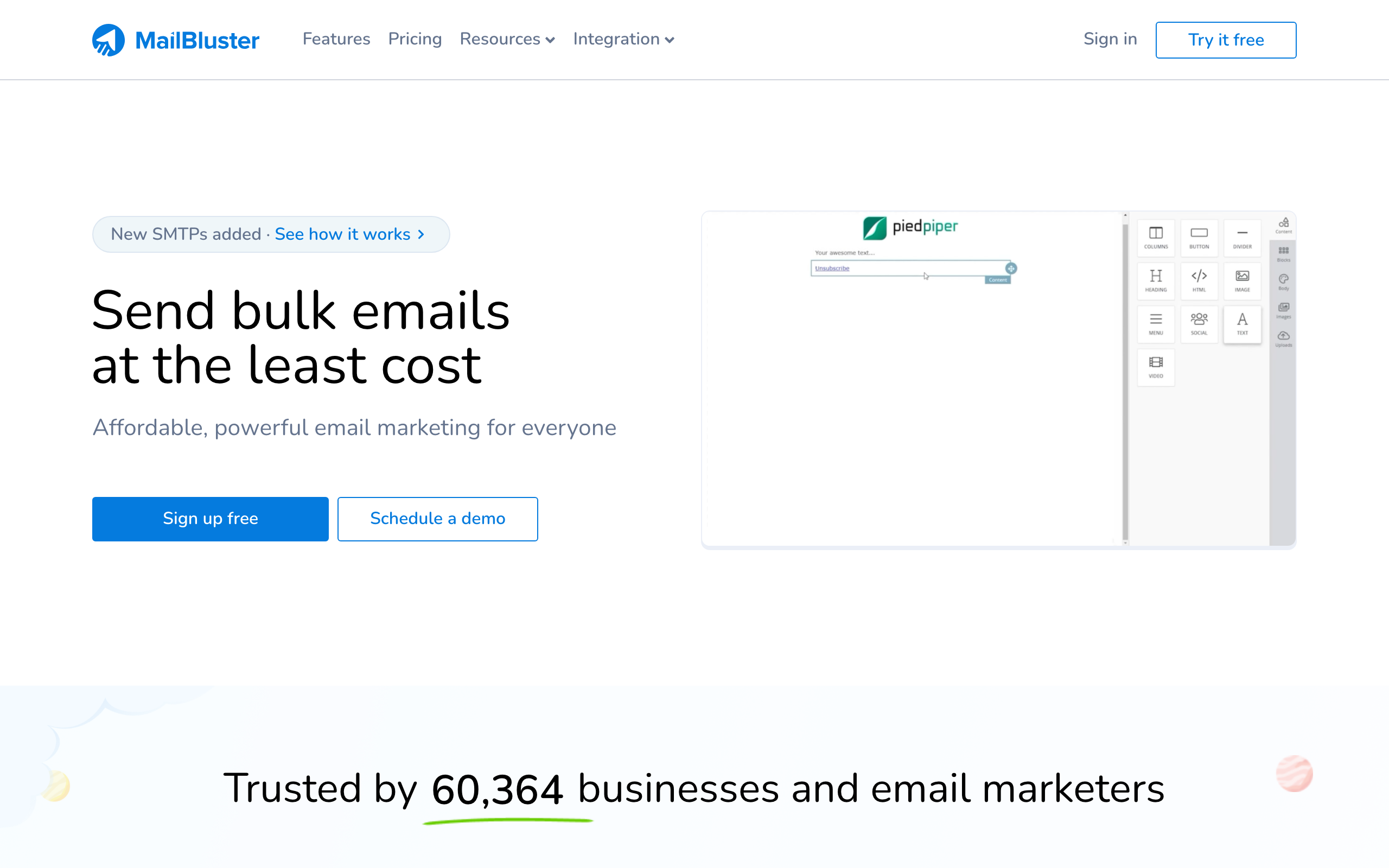 Mailbluster screenshot