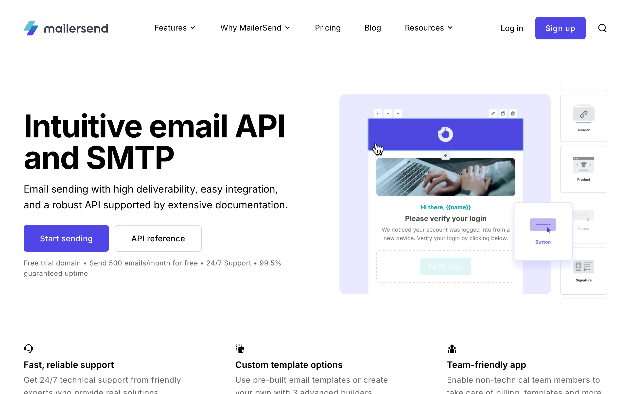 MailerSend screenshot